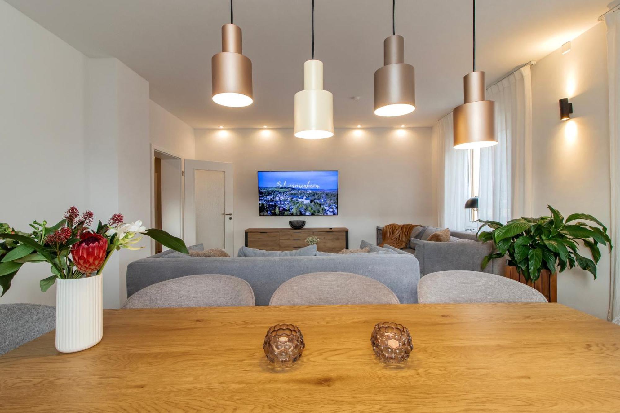 Stilvolles City-Apartment I Netflix I Wlan L Stellplatz I Zentral Schwarzenberg  Exterior photo